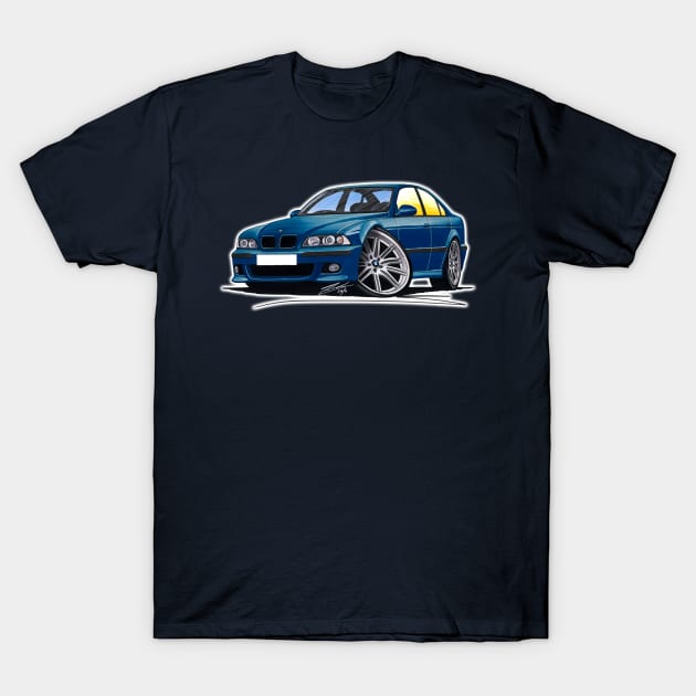 BMW M5 (E39) Blue T-Shirt by y30man5